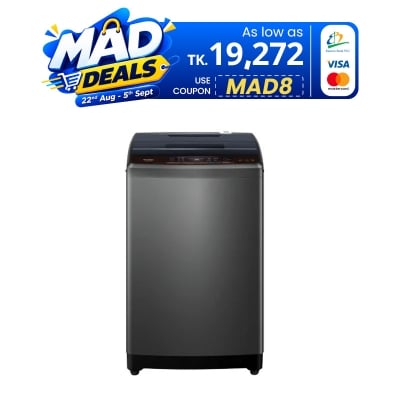 Picture of Haier  8KG Top Load Automatic Washing Machine With Oceanus Wave Drum (HWM80-1269S6)