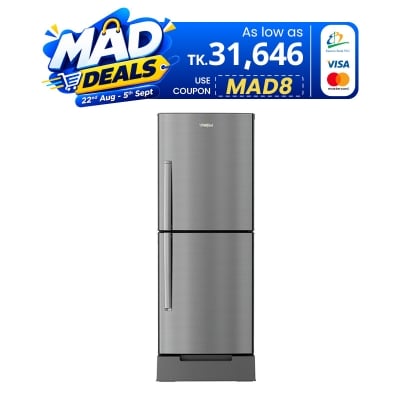 Picture of Whirlpool 236 Liter Fresh Magic Pro Frost Type Refrigerator Steel Onyx