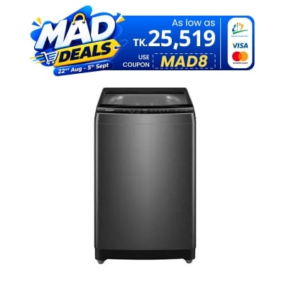 Picture of Haier 8Kg Top Loading Automatic Washing Machine (HWM80-316S6) Starry Silver