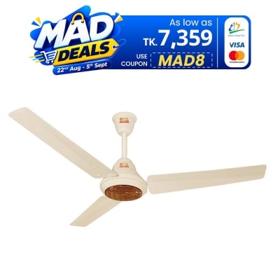 Picture of GFC Ravi AC|DC Ceiling fan, Hybrid BLDC Technology, With Remote | Energy-Saving fan Off White