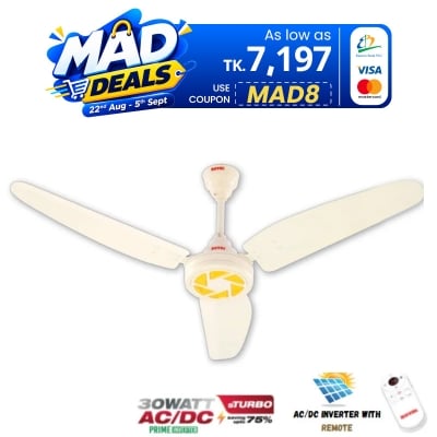Picture of Royal Passion Flora ACDC Ceiling Fan 56 inch – BLDC Technology with RF Remote – Made in PAKISTAN