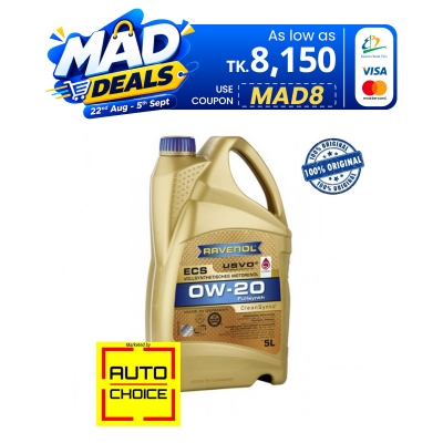 Picture of RAVENOL ECS SAE 0W-20 Full Synthetic - 5L