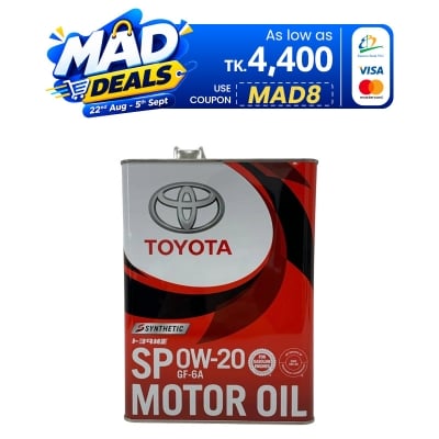 Picture of TOYOTA MOTOR OIL SP 0W-20 - SYNTHETIC- 4L