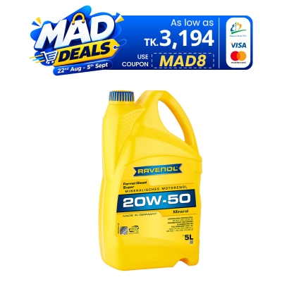 Picture of RAVENOL Formel Diesel Super SAE 20W-50 Mineral Engine oil For Truck-5L