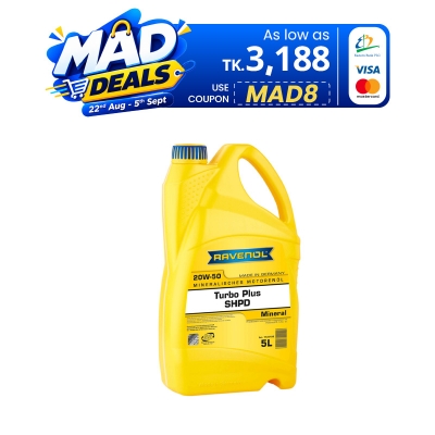 Picture of RAVENOL Turbo Plus SHPD SAE 20W-50 Mineral engine oil for Truck-5L