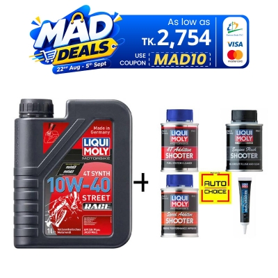 Picture of Liqui Moly 10W-40 Full Synth+4-PC Performance pack