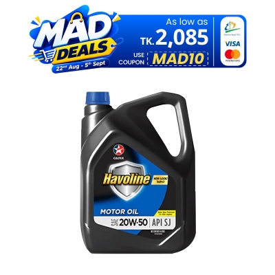 Picture of CALTEX HAVOLINE MOTOR OIL-GAS 20W-50 MINERAL 4L