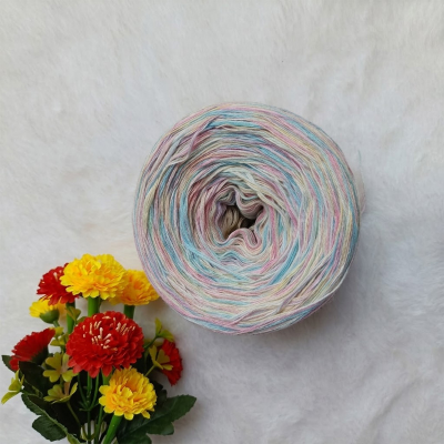 Picture of Acrylic Yarn, Colorful yarn, Multicolor yarn, Fingering Cotton Yarn, OEKO-TEX Standard Cotton Yarn, Knitting Yarn, Crochet yarn