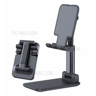 Picture of (GADGET DREAM ) T1 Universal Ergonomic Collapsible Adjustable Metal Desktop Tablet Mobile Phone Holder Foldable Extend Cell Phone Support Desk Mount Table Stand Smart Phone Bracket black & white