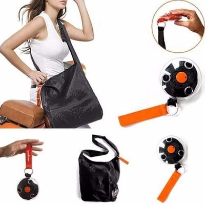 Picture of Portable Roll Up In Small Case Large Capacity Shopping Bag - Multi color