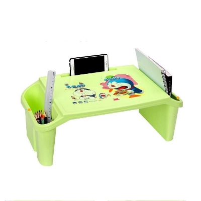 Picture of Study Table Plastic Children Small Study Table With Storage Lap Laptop Desk For Kid Adult Home Bedroom Furniture Portable