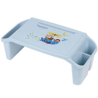 Picture of Study Table Plastic Children Small Study Table With Storage Lap Laptop Desk For Kid Adult Home Bedroom Furniture Portable