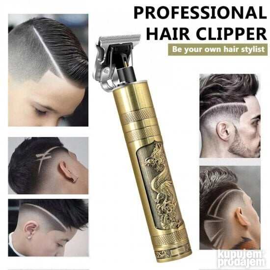 Picture of Vintage T9 Bald Head Electric Hair Clipper Recharge Professional Cordless Hair Trimmer for Men Barber Hair Cutting Machine - Trimmer - Trimmer For Men - Trimmer - Trimmer - Trimmer - Gold