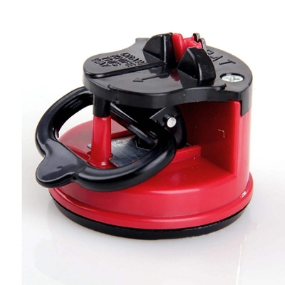 Picture of Knife Sharpener with Smart Suction Pad Base - Red