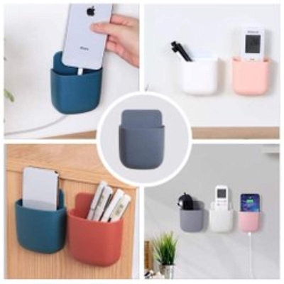 Picture of Klassy Smart Holder Wall Attached For Remote & Cosmetics Accessories Storage 1 Pcs Multicolor - Router Stand - Dark Pink