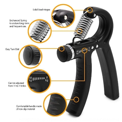 Picture of 6-50Kg Adjustable Heavy Grips Hand Gripper Gym Power Fitness Hand Exerciser Grip - Multicolor