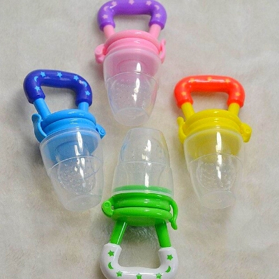 Picture of Kids Baby Supplies Nipple Teat Pacifier Fruit Vegetable Feeder Nipples Feeding Safe Fresh Food Chupeta for Toddler Infant - Multicolor