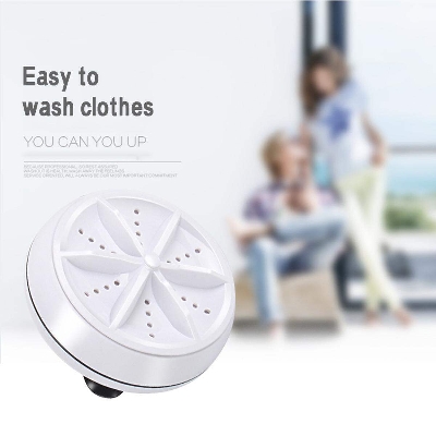 Picture of Ultrasonic reverse rotation Turbine Turbo Travel Washer Portable Mini USB Single-Switch Switch - White