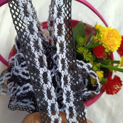 Picture of 5 Yards Soft And Thick Floral Lace Ribbon For Diy Decoration, Clothing, Tablecloth, Curtain, Textile Accessory/ Length