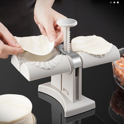 Picture of Automatic Dumpling Maker Mold Pitha Maker - White