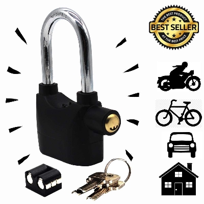 Picture of Big Sound Security Alarm Lock- Black - Door Bottom Sealing Strip - Black