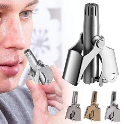 Picture of Nose Hair Trimmer Ear Portable Razor Manual Cutter Nasal Shaver Clean Trimmer - Silver