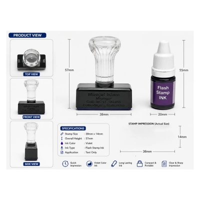 Picture of Digital Stamp (Seal) Normal With Free Ink Bottle