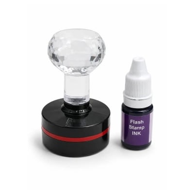 Picture of Digital Diamond Round Stamp (Seal) With Free Ink Bottle