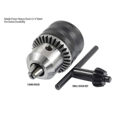 Picture of Drill Chuck With Key Plaine (1.5~13 mm 1/2)-Silver