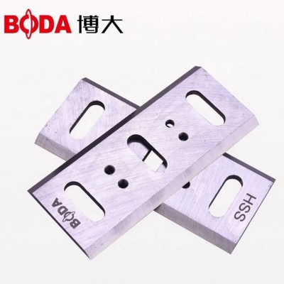 Picture of 2pcs Wood Planer Blade 82mm/HSS Electric Hand Planer Blades for 2pcs HSS Electric Hand Planer Blades for Hitachi F20A 2pcs HSS Electric Hand Planer Blades for Boda PL9-90, Boda PL5-90-Silver