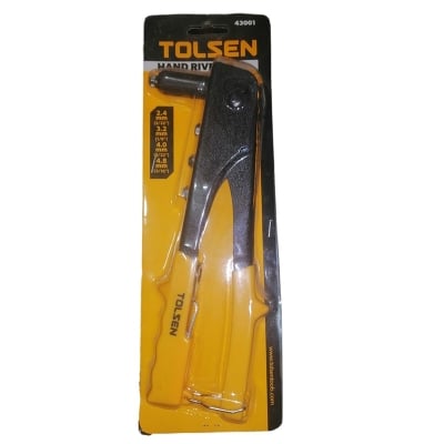 Picture of Hand Riveter 10 inch Tolsen Heavy Duty for Aluminium Rivets (250mm) PVC Handle - Model : 43001-Black