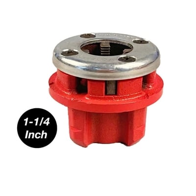 Picture of 1-1/4 inch Pipe Auto Die Head Heavy Duty (PVC,Ppr,Gi) Thread Cutter Head-Red