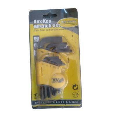 Picture of 10 pc Torx Arm Allen Hex Key/L N Key-Black