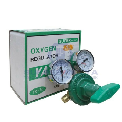 Picture of Oxygen Gas Regulator Yamato Forged Brass-Green