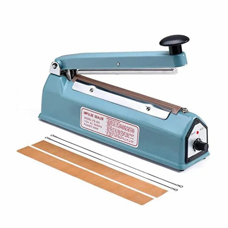 Picture of Impulse Sealer Machine Kingstar MOD.PFS-300)/12" Heavy-Duty 12 inch (220v- 50/60Hz / 300mm Impulse Manual Hand Sealer-Blue