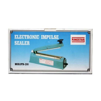 Picture of Sealer Machine For Plastic Bags Packeging-8 Inch Kingstar Impulse Heat Sealer Machine For Sealing Plastic Bag Hand Sealing Machine Poly Bag Sealer Machine Electric Sealer Machine PFS-200-Blue