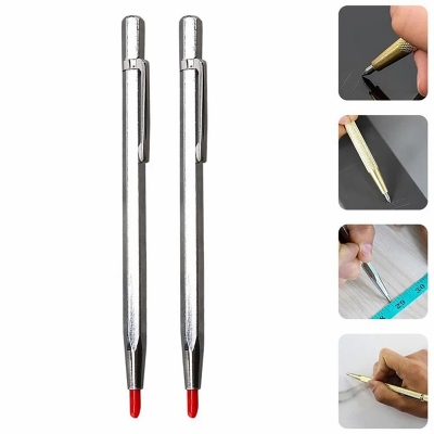 Picture of Tiles Cutter Marker Tool 140mm,Diamond Pencil Tiles Cutter, Carbide Alloy Scriber Pen brand same as picture-Silver