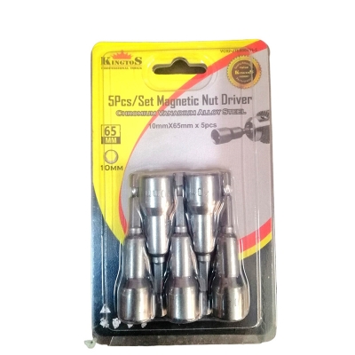 Picture of Nut Driver Set, Impact Ready/Magnetic Socket, 5-Piece-Silver
