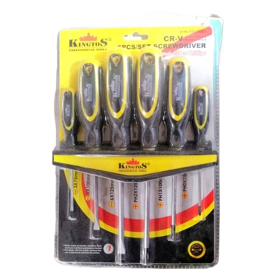 Picture of SCREWDRIVER SET Kingtos 6 PCS INSULATED-Black
