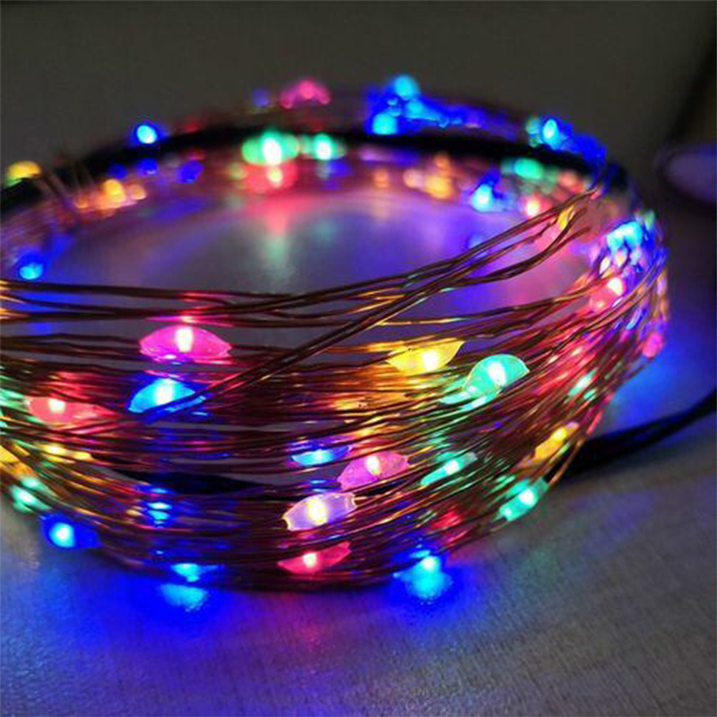 Picture of 5m Copper Wire 50 LED String Light Party Outdoor Wedding Garland Lamp-Multicolor