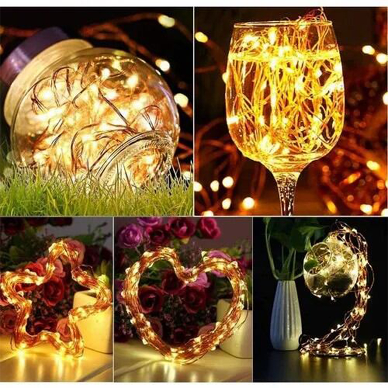 Picture of 5m Copper Wire 50 LED String Light Party Outdoor Wedding Garland Lamp-Multicolor