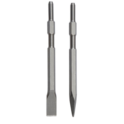 Picture of Flat Chisel/Hex drill hole 270mm Length Electric Hammer  (17mm Hex handle 270mm Length Hammer Flat Chisel-Silver