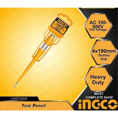 Picture of TESTER - INGCO - TEST PENCIL (small) HSDT1408-Orange
