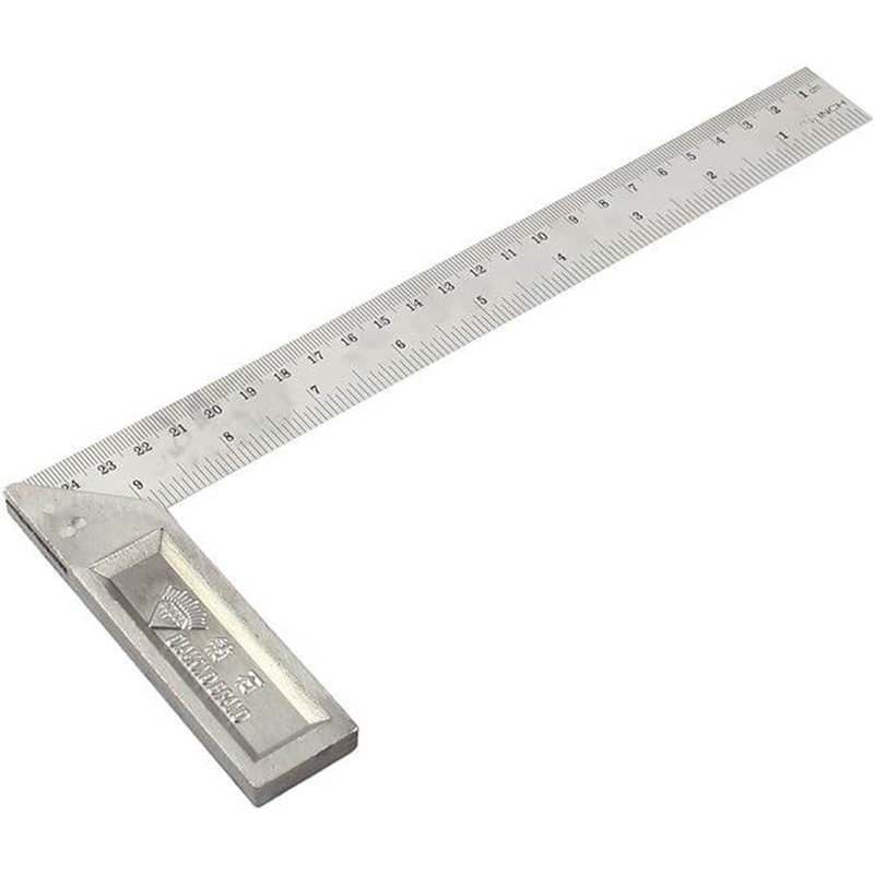 Picture of Try Square 12" Aluminum Diamond Matam Measuring Tools Professional-Silver
