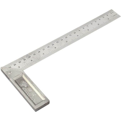 Picture of Try Square 12" Aluminum Diamond Matam Measuring Tools Professional-Silver