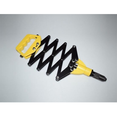 Picture of Aluminum Folding Hand Riveter Lazy Tong Rivet Gun Kingtos-Yellow