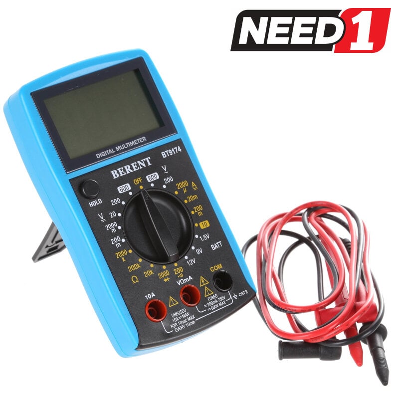 Picture of Berent Digital Multi-Meter 9174-Blue