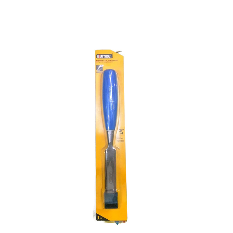 Picture of wood chisel 3/4(19mm)/Bevel Edge Chisel Blue Grip UTOOLS-Blue