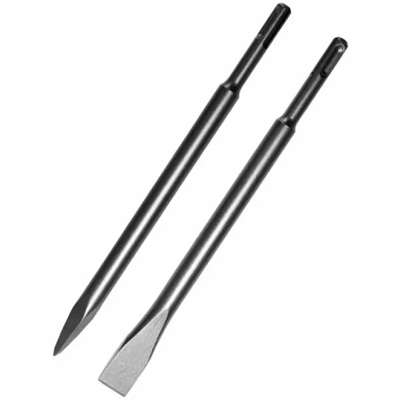 Picture of Chisel SDS-Plus Flat/Point Bit Set Rotary Hammer Drill-Grey