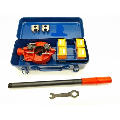 Picture of Pipe Threading Die Set, Ratchet Die Stock set manual 1/2"-1 1/4" heavy duty-Blue